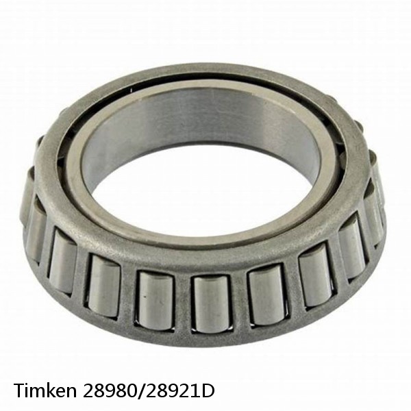 28980/28921D Timken Tapered Roller Bearing Assembly